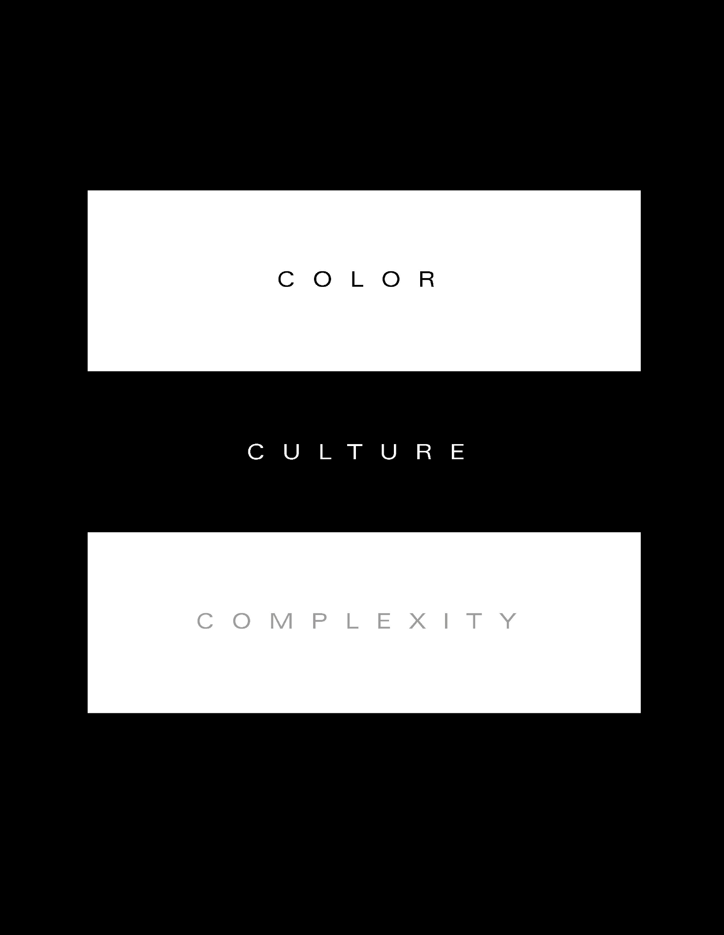 MOCA Color · Culture · Complexity exhibition graphic